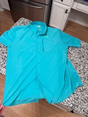 Under Armour Men’s Short Sleeve Teal Performance Shirt